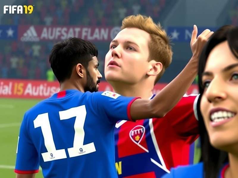 Bengaluru FC vs Kerala Blasters match in FIFA 19: Bengaluru FC Journey showing intense action during the South Indian derby